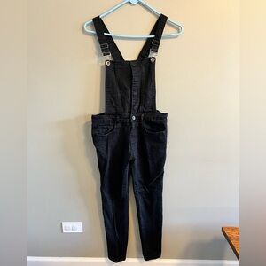 Forever 21 Black Denim Overalls